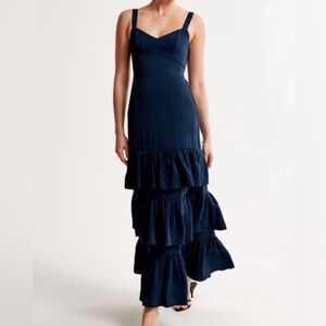Abercrombie & Fitch Ruffle Tiered Maxi NEW